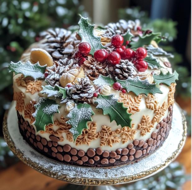 Homemade Christmas cake